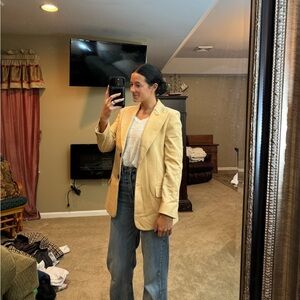 Mango Yellow Blazer